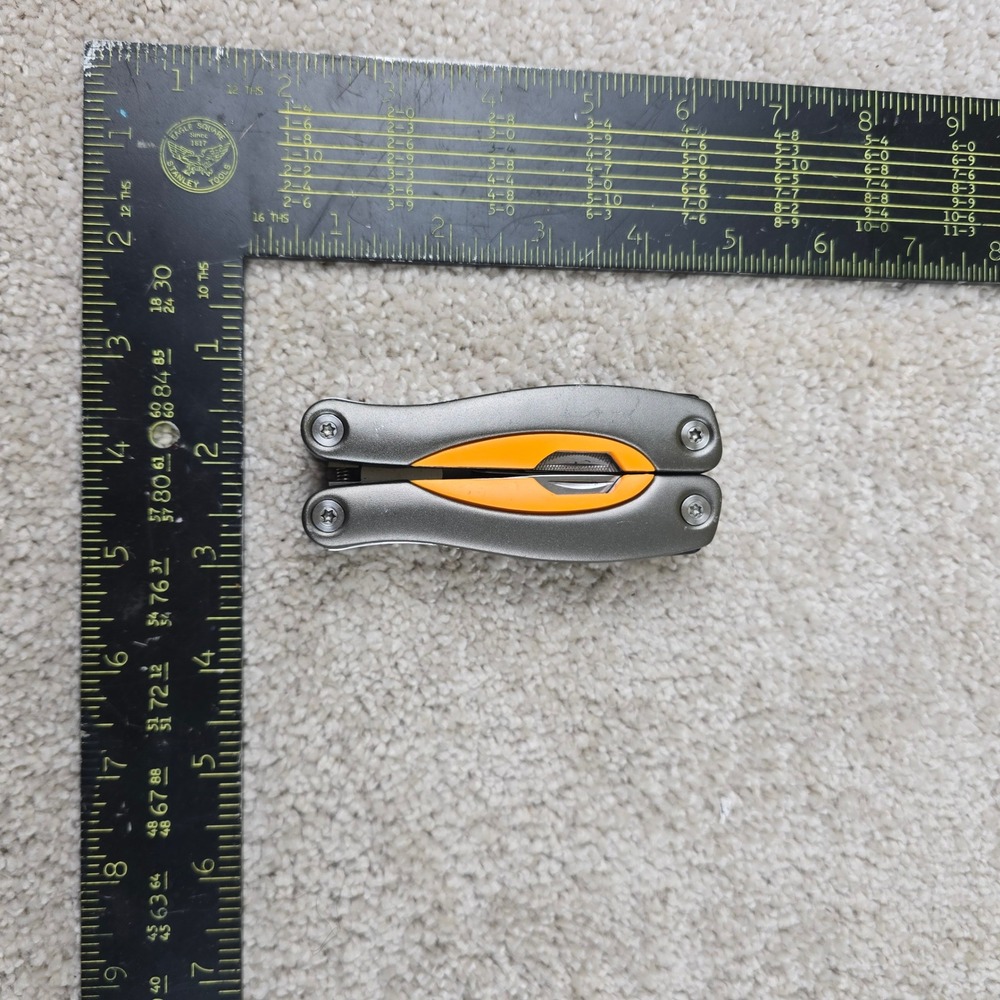 Unbranded Multi-tool Silver Orange Folding Pocket Pliers Knife File Screwdriver